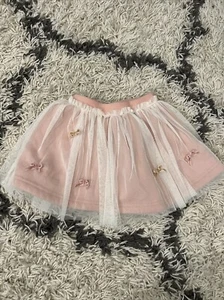 Just FAB Girls Skirt Size 4  TuTu Pink Bows Tulle Skirt - Picture 1 of 8