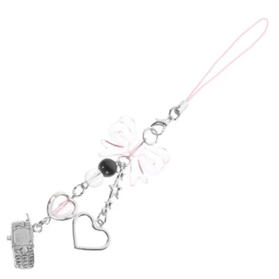  Handy Kette Fräulein Kleiner Handyanhänger Handyband Mit Schleife - Bild 1 von 4