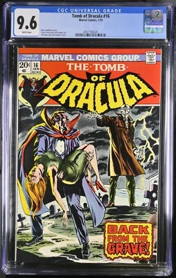 Tomb of Dracula #16 CGC Graded 9.6 (1974) Tom Palmer Cover Marvel - Image 1 of 2