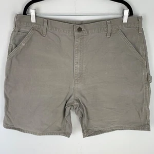 Carhartt Carpenter Beige Denim Utility Workwear Shorts Men's Size 40 - Picture 1 of 11