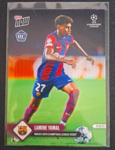 Topps Now Champions League 2023/24 #009 Lamine Yamal - FC Barcelona (RC) - Imagen 1 de 1