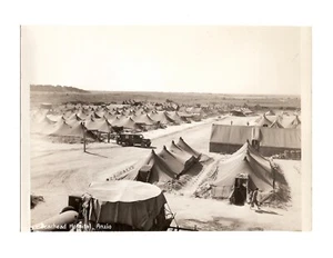 WWII WW2 Original Photo Tent City 'Beachead Hospital, Anzio' 1940s (Pls READ) - Picture 1 of 4