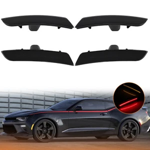 LED Side Marker Lights Front&Rear Lamp for Chevy Camaro LS LT SS ZL1 2016-21 New - Picture 1 of 13