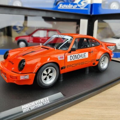 VOITURE SOLIDO PORSCHE 911 RS 3.0 IROC DAYTONA DONOHUE 1974 1:18 NEUF BOITE - Photo 1/4