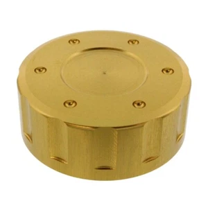 TAPPO COPERCHIO LIQUIDO FRENO 42MM ORO FOR TRIUMPH 865 SCRAMBLER 2006-2008 - Picture 1 of 2