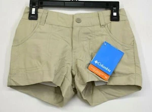 Columbia Kids Girls Straight Leg Comfort Fit Flat Front Omni Shade Shorts XXS - Picture 1 of 7
