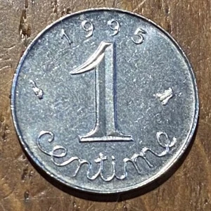 PIECE DE 1 CENTIME ÉPI 1995 TRES RARE 15011 EXEMPLAIRES SEULEMENT (806) - Picture 1 of 2