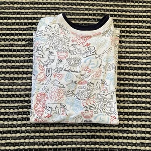 Akademiks Y2K Mens White Logo Graphic Short Sleeve Shirt 2XL /TG - Picture 1 of 11