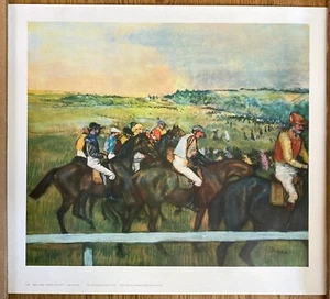 Imperssionist Edgar Degas' "Race Horses", Art Print - Picture 1 of 1