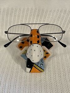 Abstract Style Free Standing Sunglass Or Eye Glass Holder W/ Slot For Cards