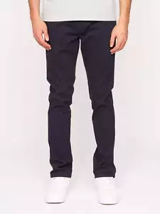Crosshatch - Men's 'ROYSDEN' Chinos - Navy - Picture 1 of 27