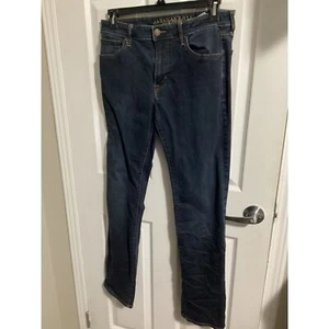 American Eagle Original Straight Jeans Men's 34x34 Blue Denim Extreme Flex Dark - Picture 1 of 1