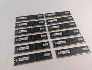 lot of 12 Kingston 16GB DDR3L 1333MT/s ECC Registered DIMM 4RX8 KTH-PL313Q8LVK3 - Picture 1 of 5