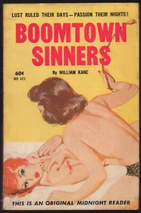 Boomtown Sinner William Kane Vintage Sleaze lesbisches Taschenbuch GGA Zellstoff Sehr guter Zustand - Bild 1 von 1