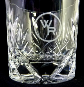 Glencairn Woodford Reserve WR Whisky Rock Glass Crystal Lowball 8 oz. VGC Unused