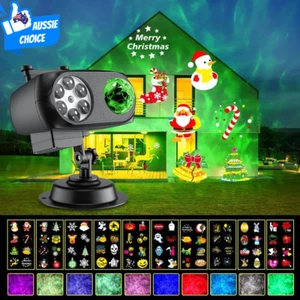 LED Christmas Projector 2-in-1 Indoor Outdoor Waterproof Snowflakes 80 Patterns - Picture 1 of 12