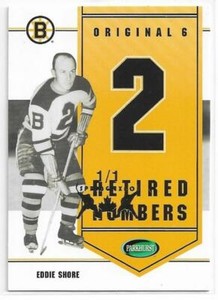 EDDIE SHORE 2003-04 Parkhurst Original Six SPRING EXPO 1/1 card Boston Bruins