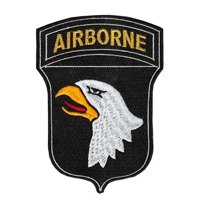 101st Airborne Embroidered Patch - Gold Bullion Lettering - WAX Backing (ABN) - Image 1 of 3