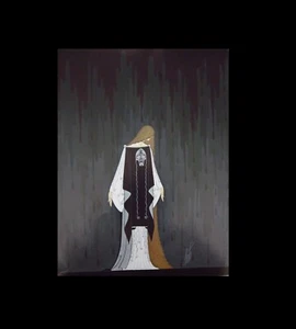 ERTE Pelleas et Melisande 1927 Theatrical Costume 12x9" 1979 Art Print - Picture 1 of 4