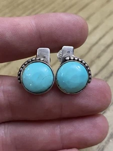 Vintage Estate 925 Sterling Silver Signed Clip On Earring - Picture 1 of 2