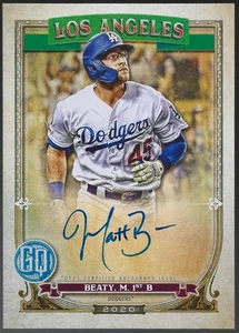 2020 Topps Gypsy Queen Autographs Matt Beaty On-Card Auto #GQA-MBE - Foto 1 di 2