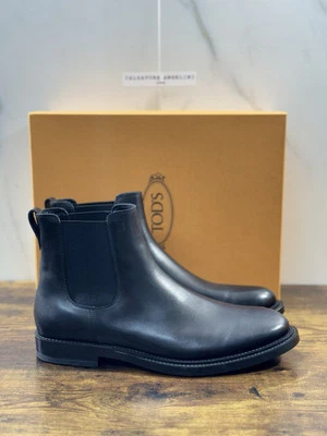 Tod’s Chelsea Boot  uomo Pelle Nera      luxury tod’s men boot 43.5 - Immagine 1 di 4