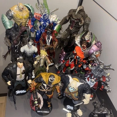 Mcfarlane Toys SPAWN Universe Huge Lot Violator Cygor Gunslinger Clown Raven Sam - Image 1 of 4