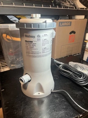 New Bestway 530 Gallon Filter Above-Ground Pool Model #58384E - Image 1 of 4