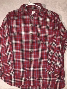 Brooks Brothers 346 Shirt Men’s Size Medium Red Plaid - Picture 1 of 7