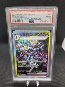 POKEMON PRISMATIC EVOLUTIONS 147 CERULEDGE EX SPECIAL ILLUSTRATION RARE PSA 9 - Bild 1 von 1