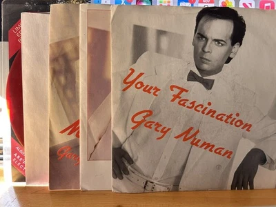 Gary Numan Lot X5 Original UK 45's VG+-EX(Your Fascination, Miracles, Heart +2) Foto 1 de 4