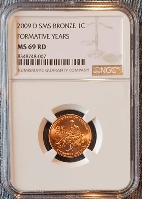 2009 D NGC MS69 SMS LINCOLN COPPER BRONZE CENT Formative Years #007 - Image 1 of 4