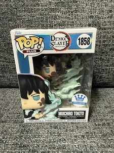 FUNKO POP 1858 MUICHIRO TOKITO MIST BREATHING 1853 ATTACK STANCE & QPosket Fig - Picture 1 of 6