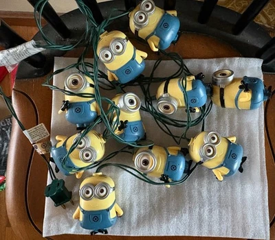 Juego de 10 luces de Navidad Kurt S. Adler DESPICABLE ME Minions interior exterior Foto 1 de 2