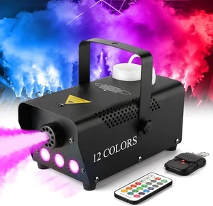 Fog Machine Smoke Machine LED 500W Professional Special Effects Cords Remote - Picture 1 of 6