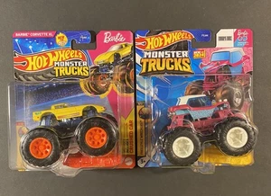 Hot Wheels Monster Truck Barbie 65th Anniversary - Barbie Corvette XL - Picture 1 of 5