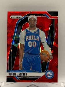 2024-25 Panini Prizm Basketball Card #162 Reggie Jackson - Red Ice Prizm - Picture 1 of 2