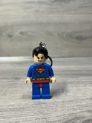 Lego Superman Figure Keychain LED Light Keyring Torch Mini Figure Marvel 3inch - Image 1 of 4