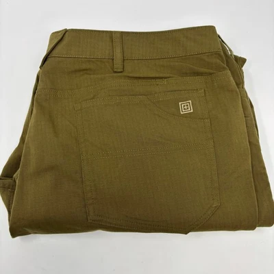 Calças de trabalho masculinas táticas 5.11 42x32 verde lona tática - Imagem 1 de 4