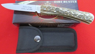 Cuchillo Voss Cutlery STAG Dirt Buster Lockblade SELECCIONA CIERVO 1 de 300 Bonito Sin usar, en caja Sin precio base Foto 1 de 3