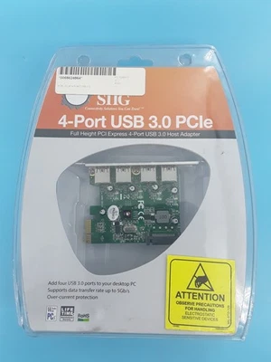 SIIG 4-Port USB 3.0 PCIe - Image 1 of 3