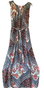 En Focus Studio M/8 Boho Floral Cottage Core Sleeveless Maxi Dress NWT - Picture 1 of 8