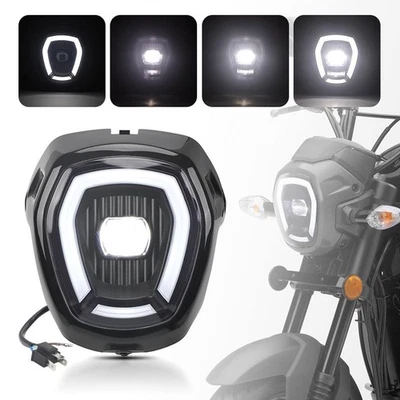 LED Headlight Assembly For Honda NAVI 110 2016-2021 White High Low Beam DRL - Image 1 of 4