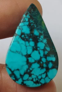 AAA+ Large 34.20 Ct. Natural Turquoise Pear Cabochon Loose Gemstone @Women Gift - Picture 1 of 6