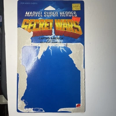 1984 Mattel Vintage Captain America Secret Wars Marvel Super Heroes Card Back — 第 1/4 张图片