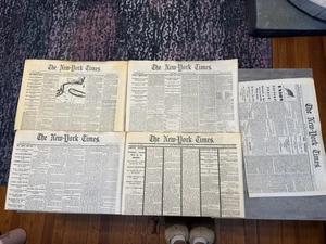 5- OLDER 1800s The New York Times *ReprintS* Civil War LINCOLN SHOT ETC - Picture 1 of 14