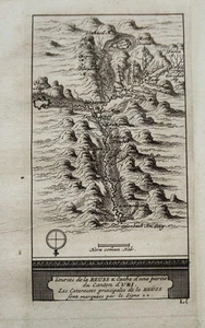 Reusstal Reuss Bremgarten Uri Schweiz seltener  Kupferstich P. van der Aa 1714 - Picture 1 of 1