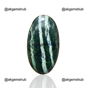 41,70 kt natürlicher ovaler grüner Schweizer Opal Cabochon Armband Herstellung 35 x 18 x 7 mm - Bild 1 von 11