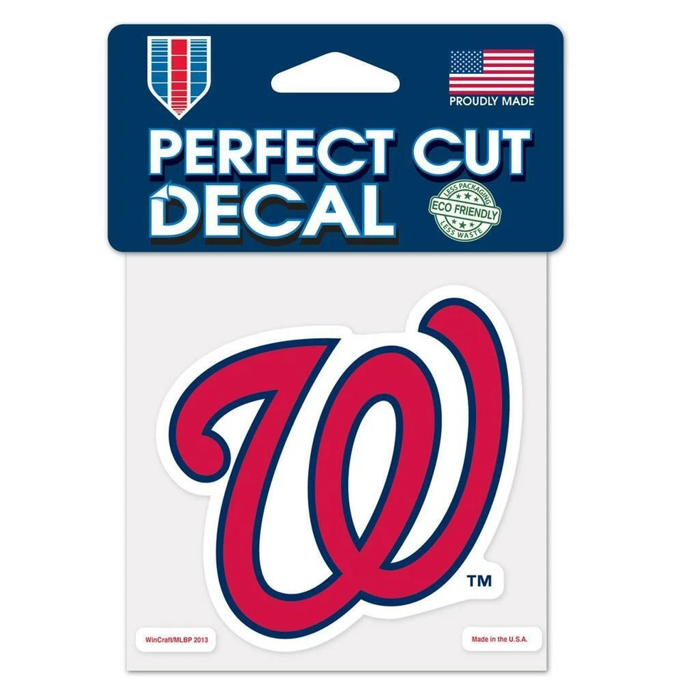 Washington Nationals 4"x4" Perfect Cut Car Decal [NEW] MLB Auto Sticker Emblem - Image 1 of 1