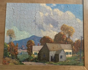 Vintage Fine Arts Bilderpuzzle über 300 Teile komplett #7209 Die Talstraße - Bild 1 von 10